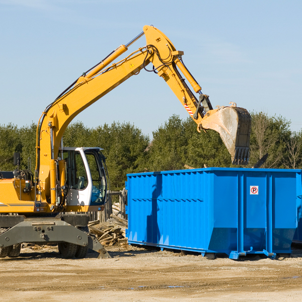 can i request a rental extension for a residential dumpster in Garrison NE